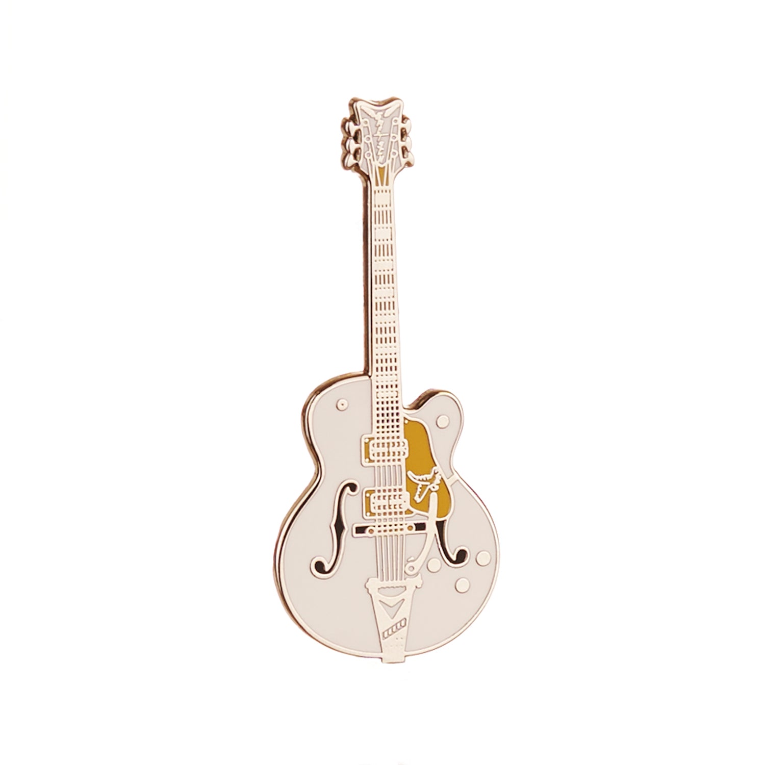 Geepin Gretsch White Falcon Guitar Pin