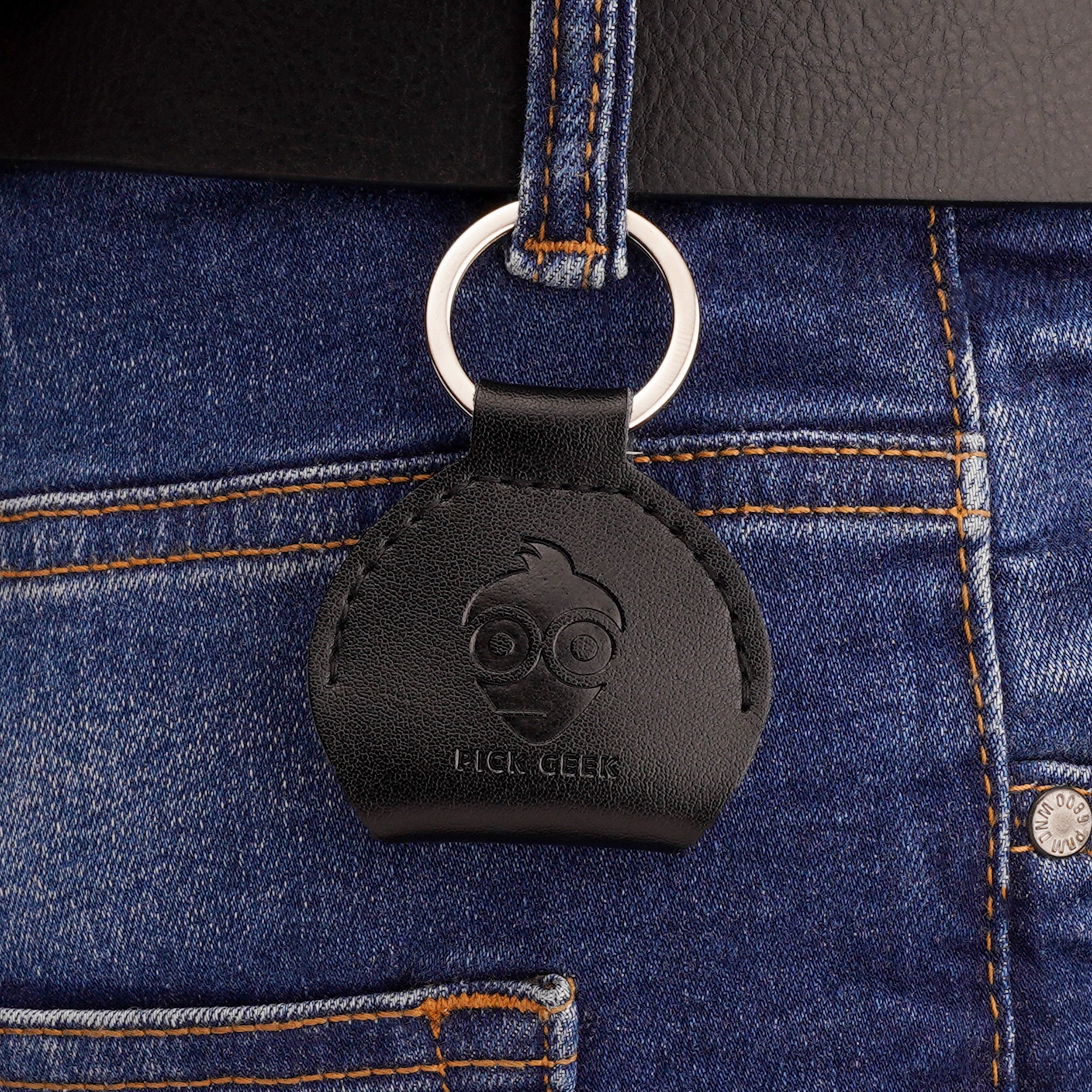 Pick Geek Leather Pick Holder Keyring