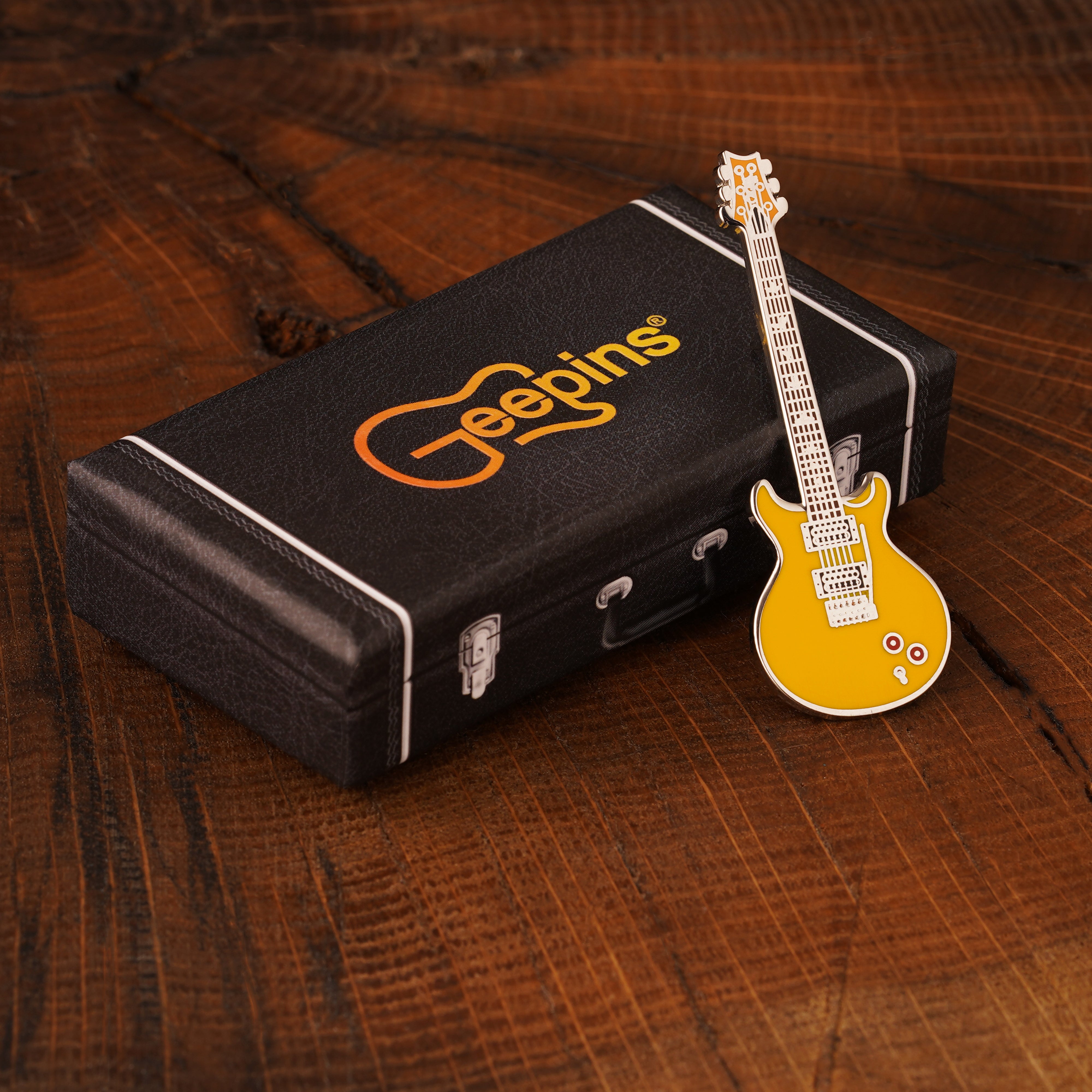 Santana Style PRS Guitar Enamel Pin Badge