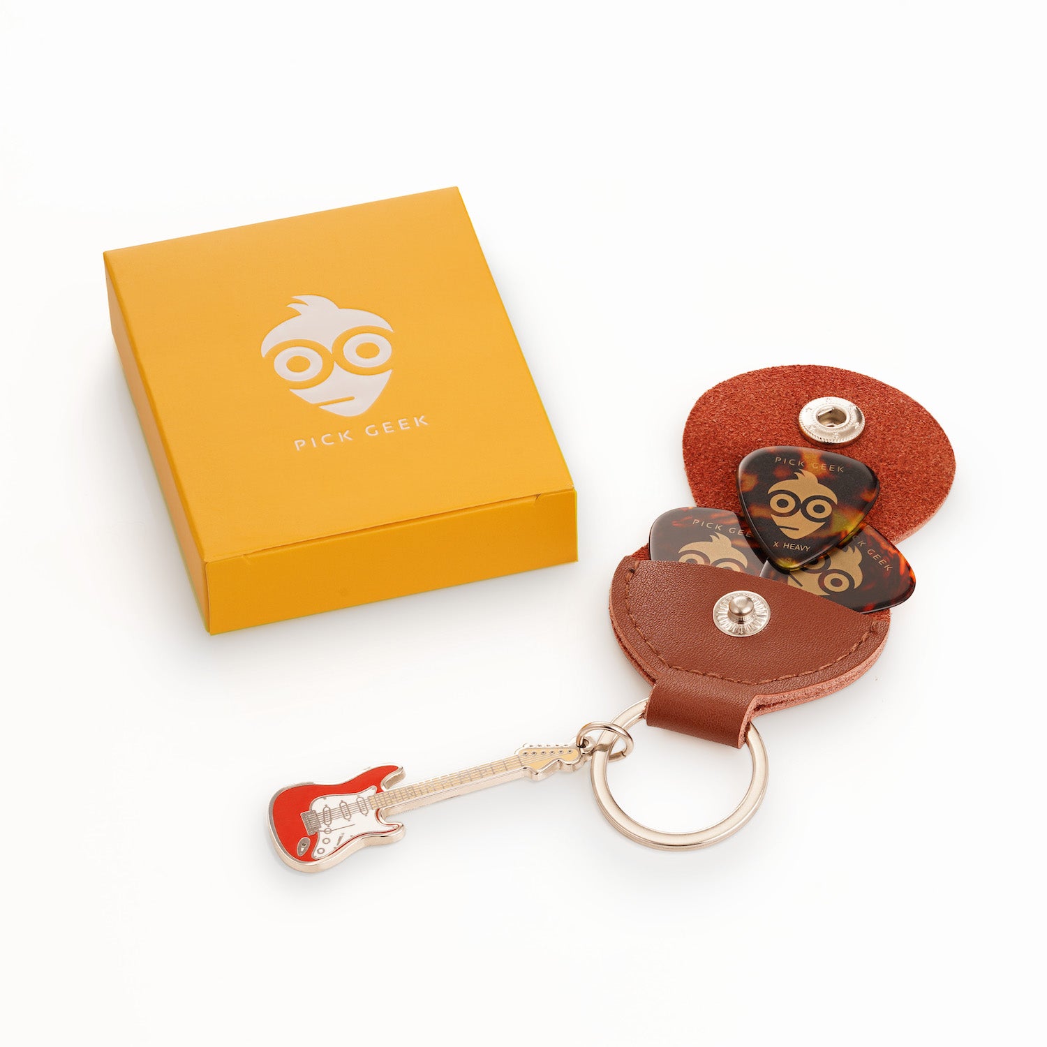 Pick Geek Strat Guitar Keyring