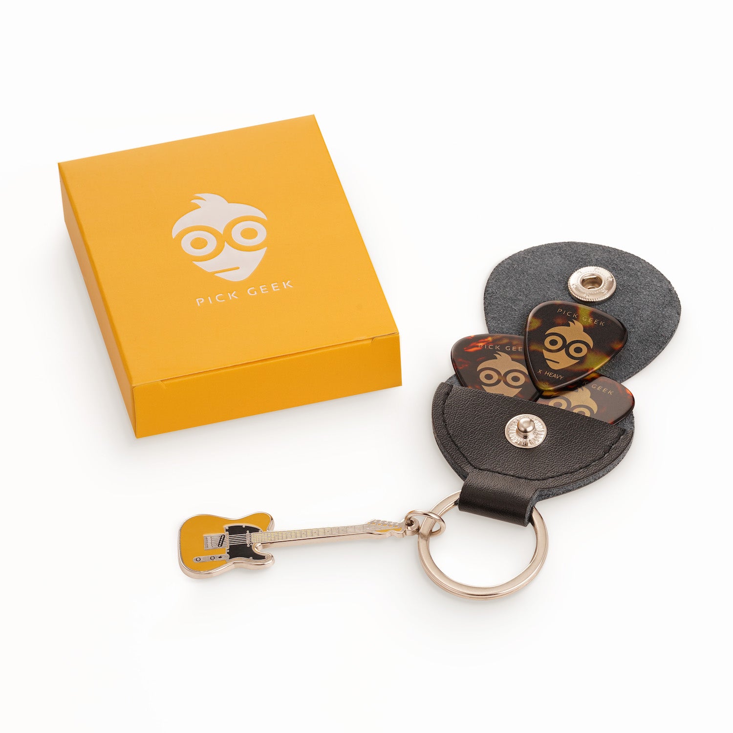 Pick Geek Tele Guitar Keyring