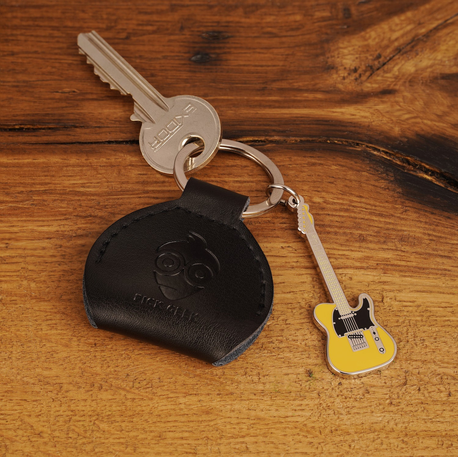 Pick Geek Tele Guitar Keyring