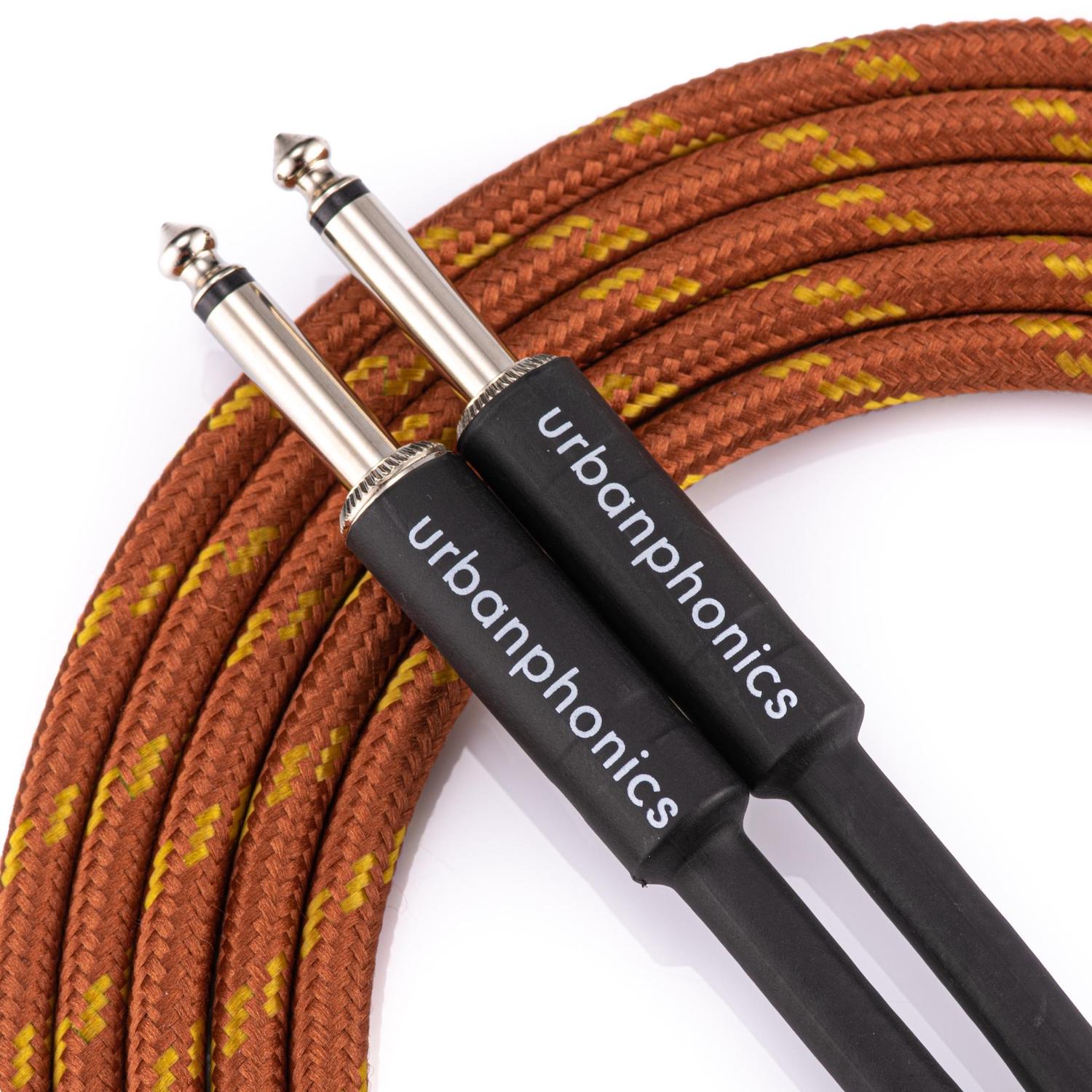 Urbanphonics Instrument Cable - Copper-Colour Tweed