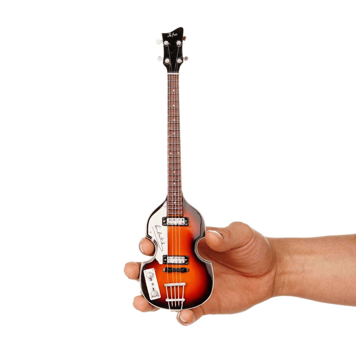 Axe Legends Mini Bass Guitar - Hofner Violin Bass Style Collector Mode