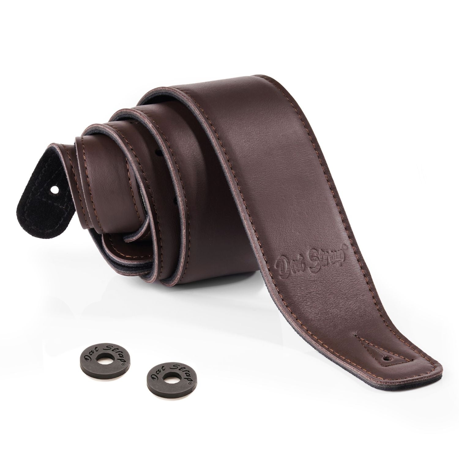 Dat Strap Leather Guitar Strap - Dark Brown