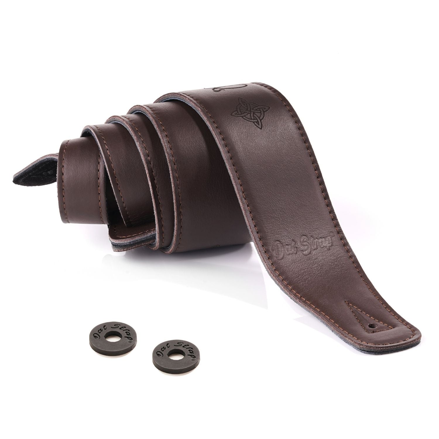 Dat Strap Wide Personalised Leather Guitar Strap