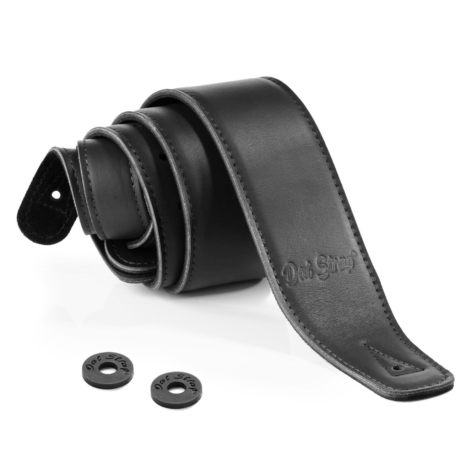 Dat Strap Leather Guitar Strap - Black