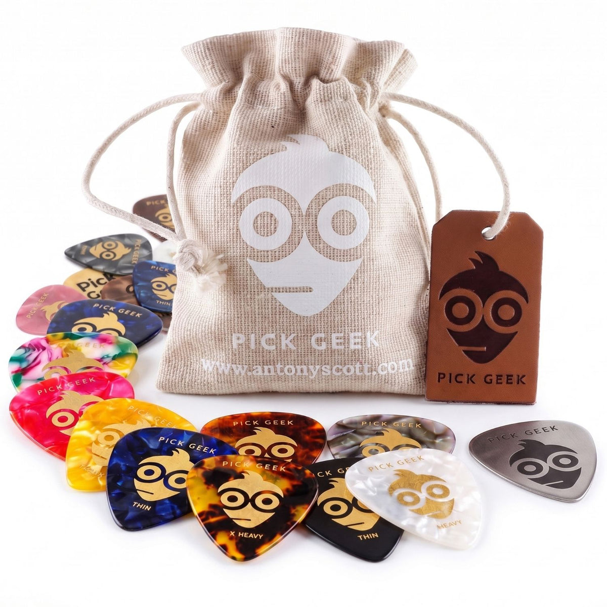 Pick Geek 51 Guitar Pick Set - Premium Gift Edition