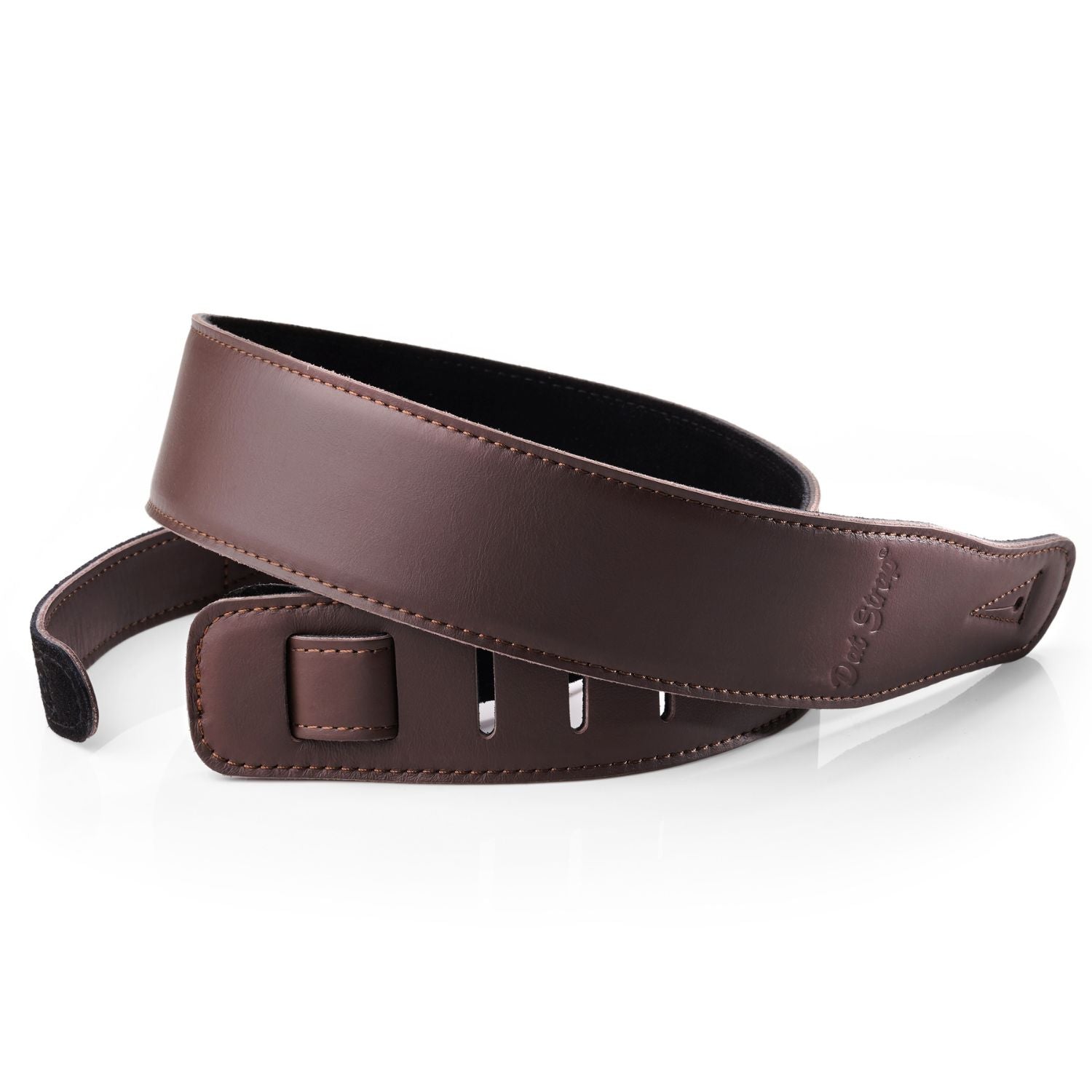 Dat Strap Leather Guitar Strap - Dark Brown