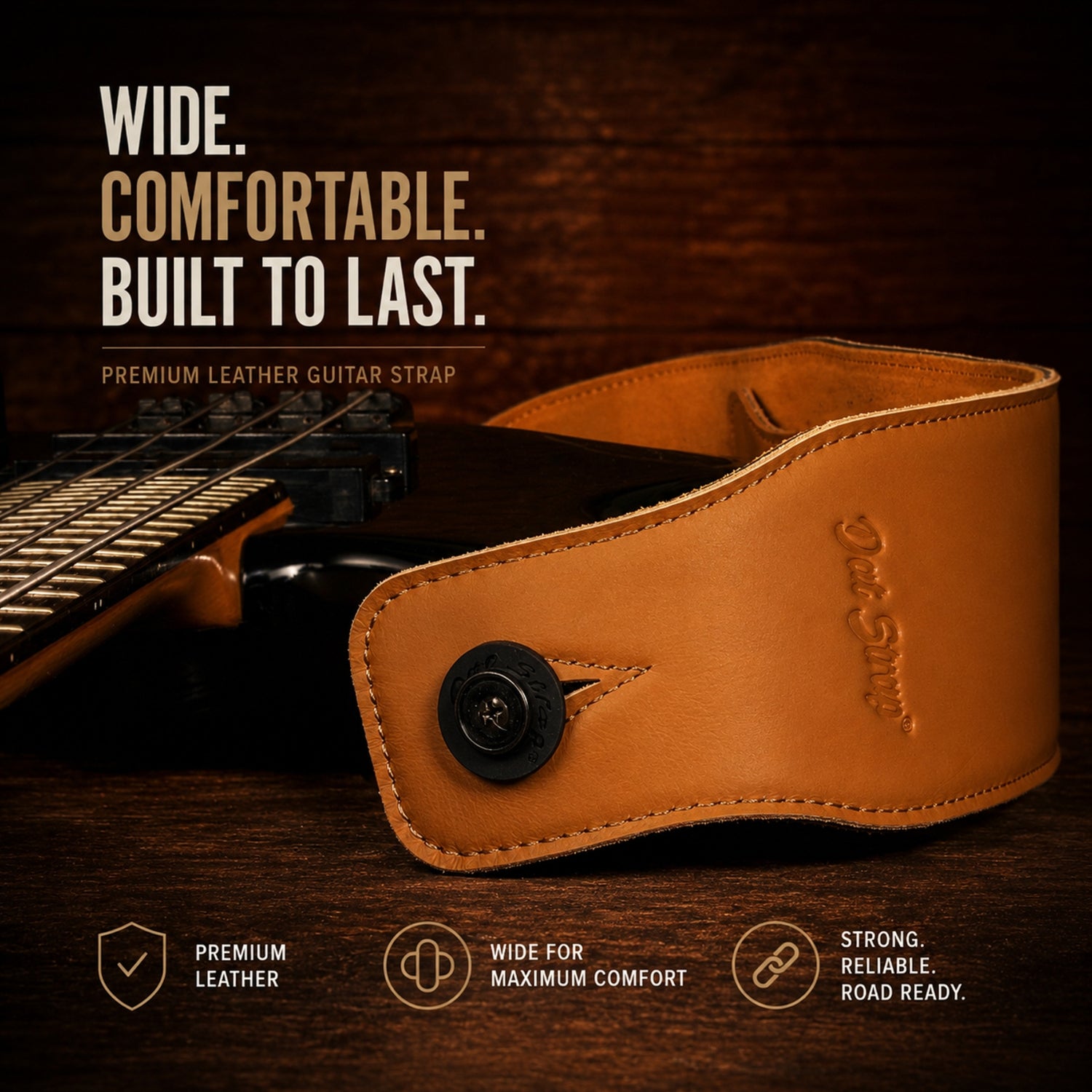 Dat Strap Wide Padded Guitar & Bass Strap