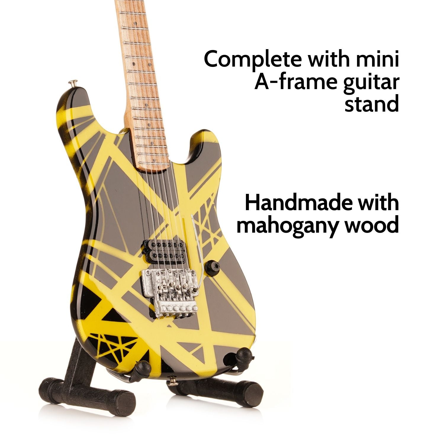 Axe Legends Mini Guitar - EVH Bumblebee Style Collector Model