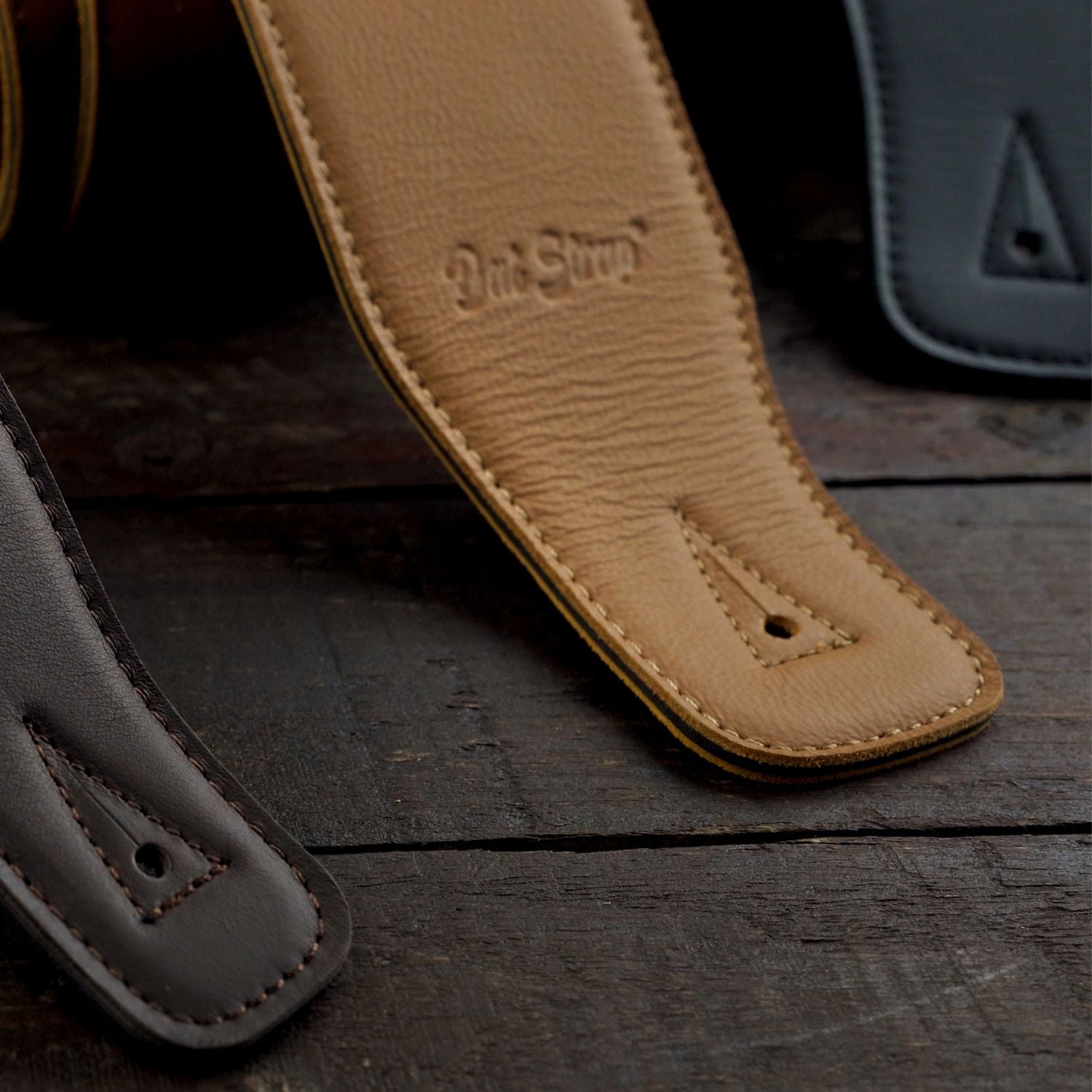 Dat Strap Leather Guitar Strap - Light Brown