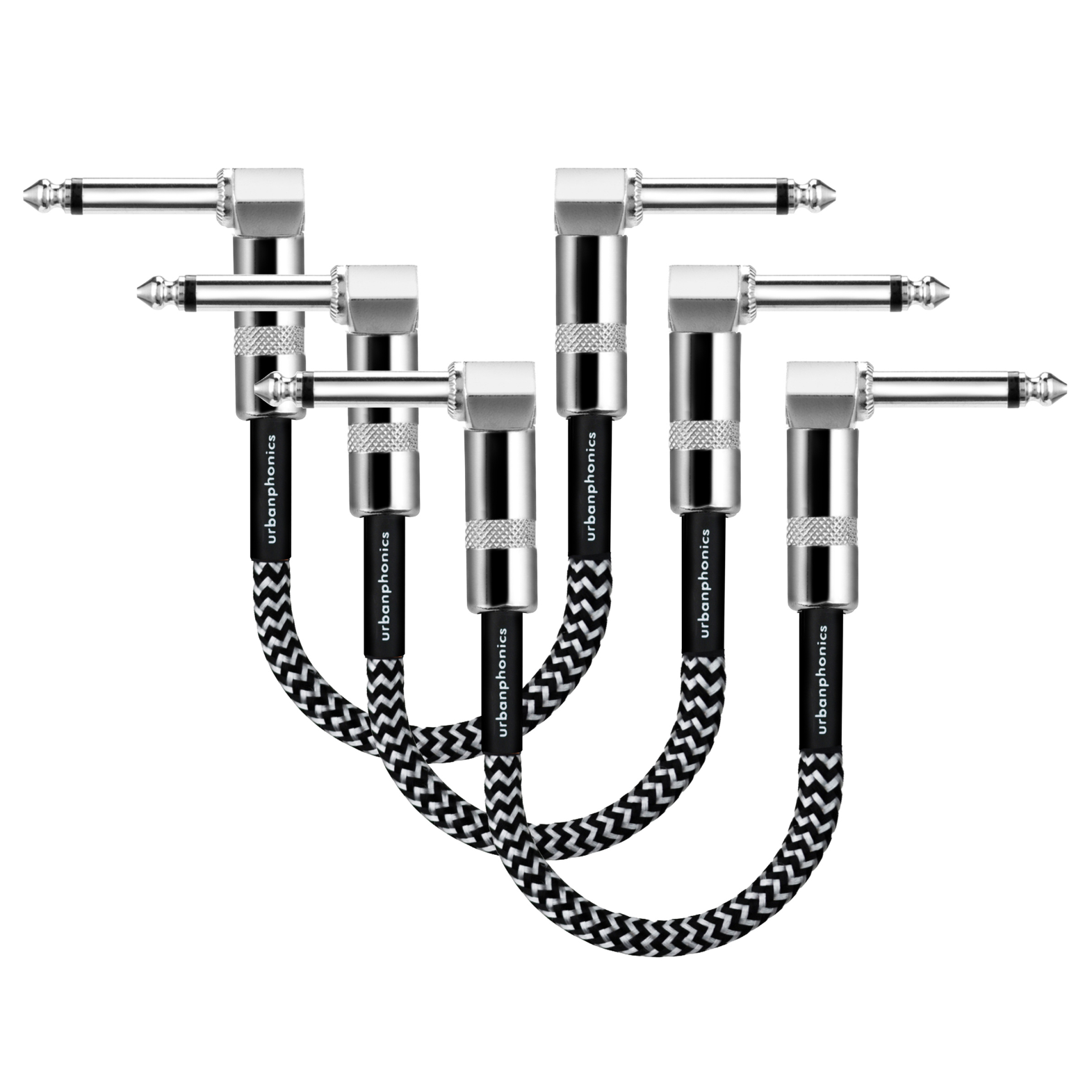 Urbanphonics Patch Cable - Black & White Tweed