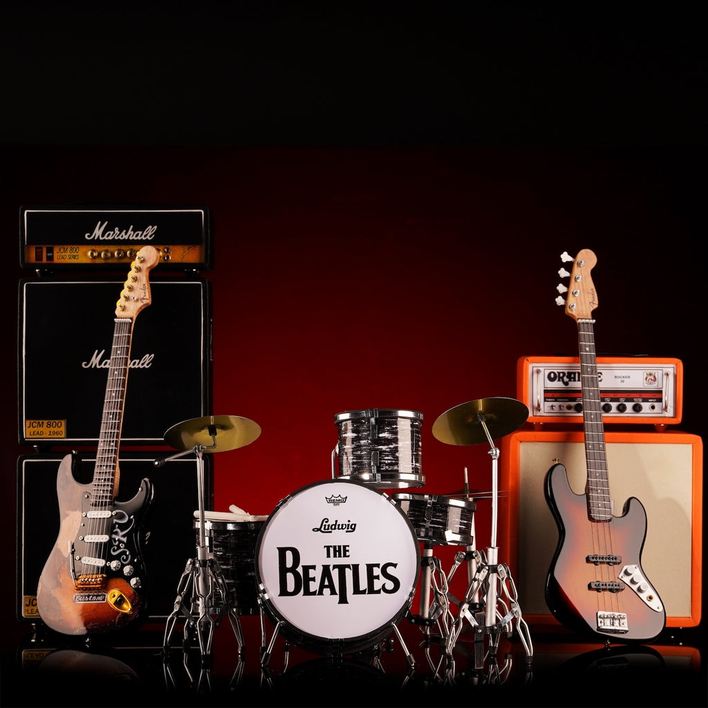 Beatles Mini Instruments Axe Legends Mini Drum Set - Beatles Ludwig Style Collector Model