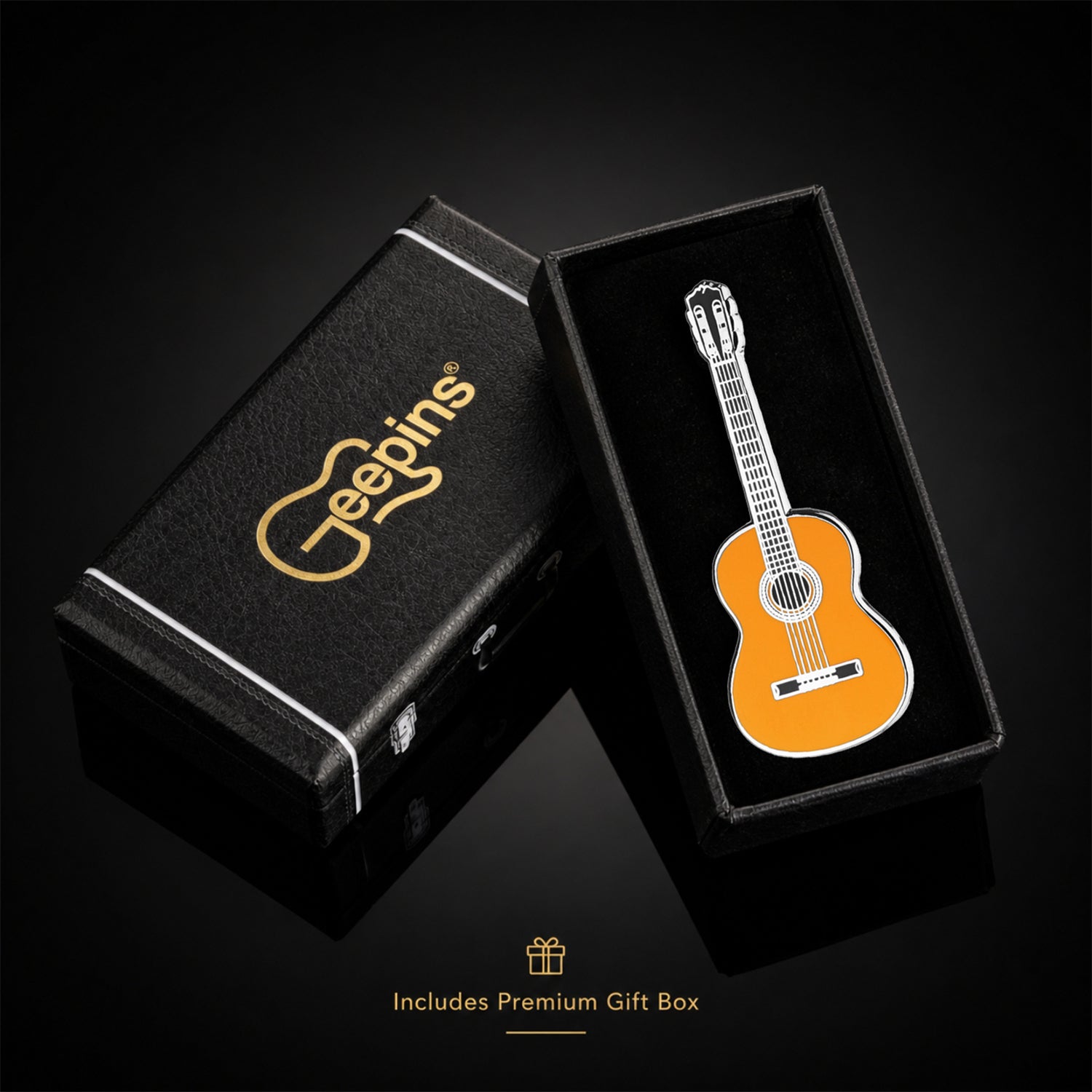 Cordoba Style Classical Guitar Enamel Pin Badge