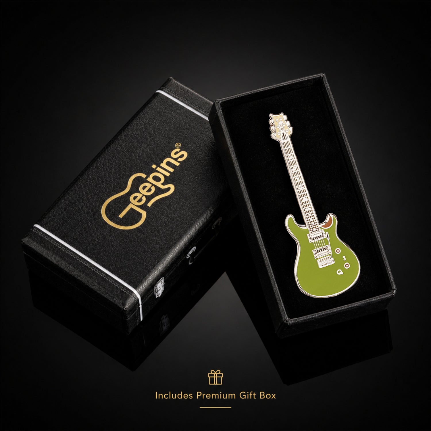 PRS Style Guitar Enamel Pin Badge
