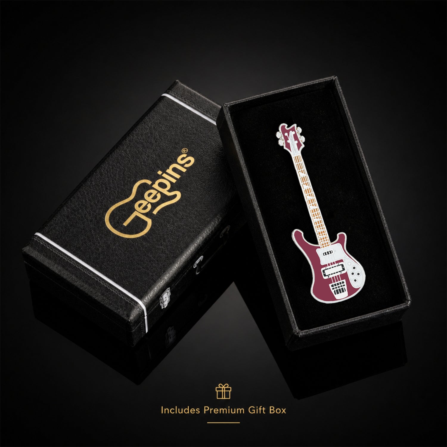 Rick 4001 Style Bass Enamel Pin Badge
