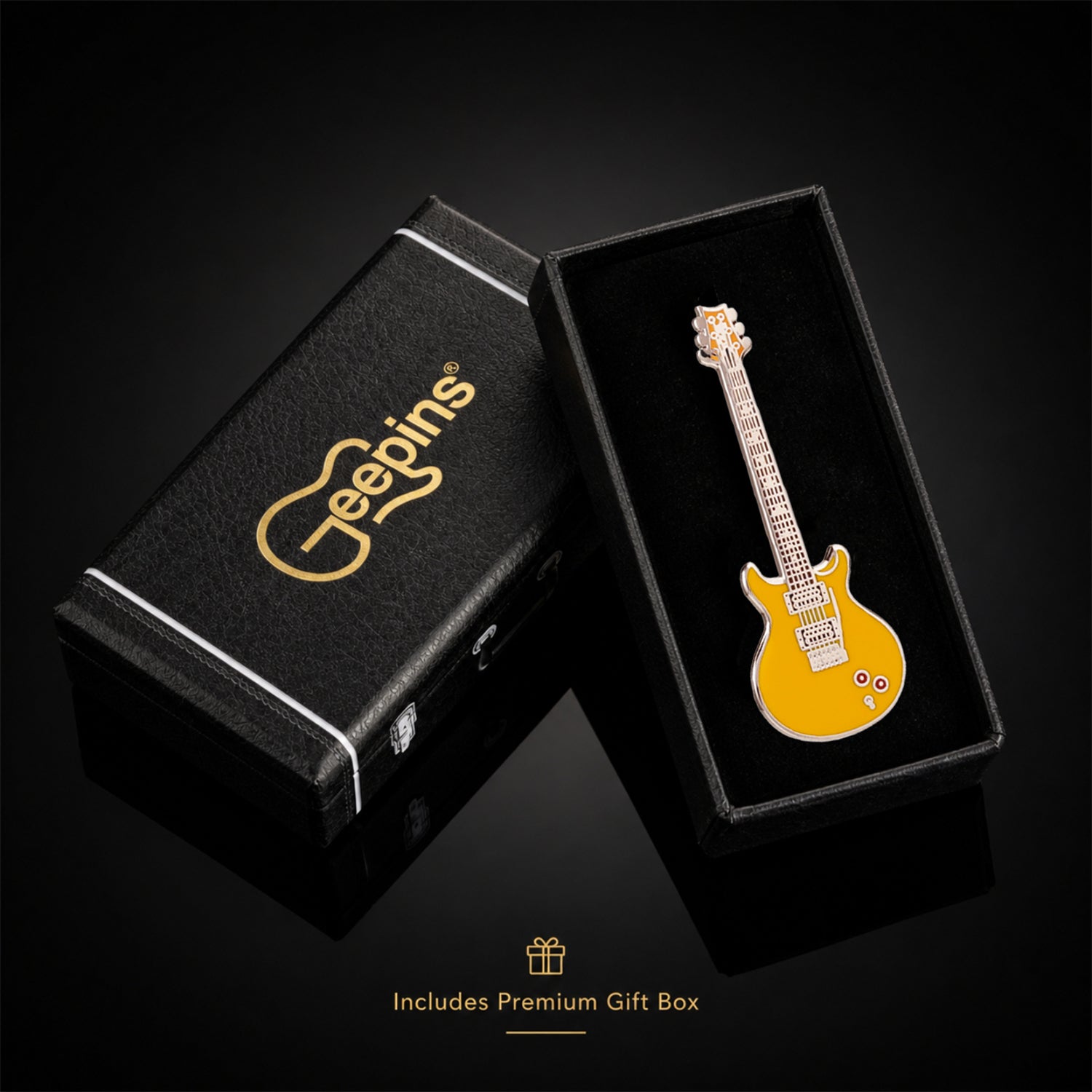Santana Style PRS Guitar Enamel Pin Badge