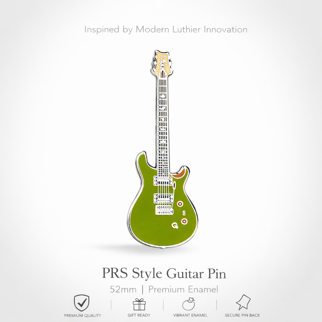 PRS Style Guitar Enamel Pin Badge