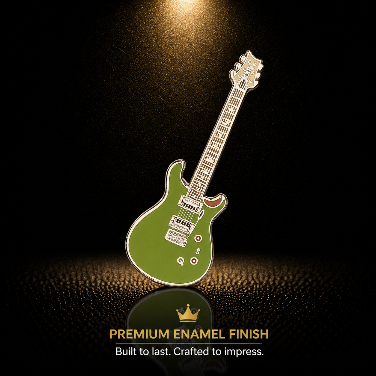 PRS Style Guitar Enamel Pin Badge