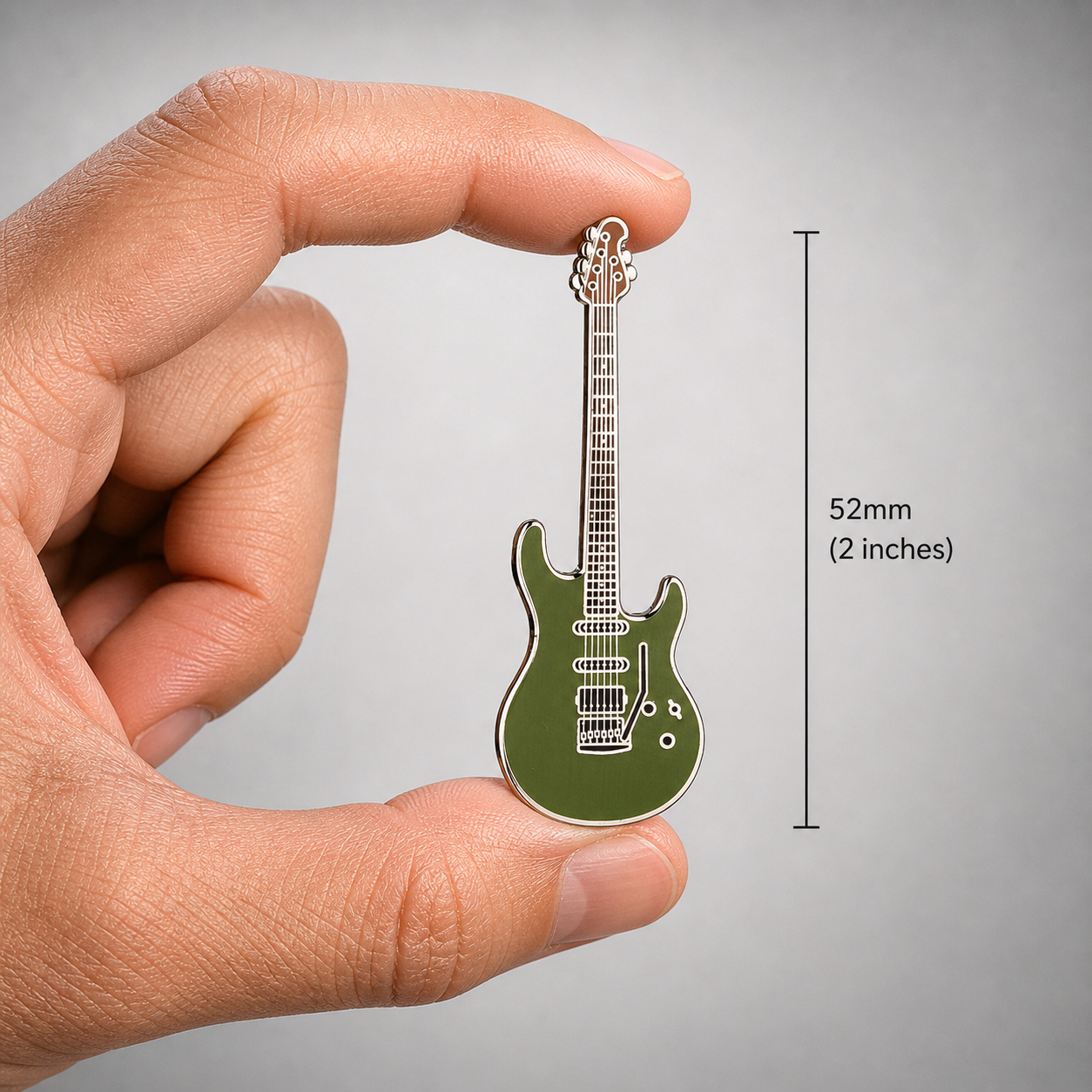 Lukather Style Guitar Enamel Pin Badge