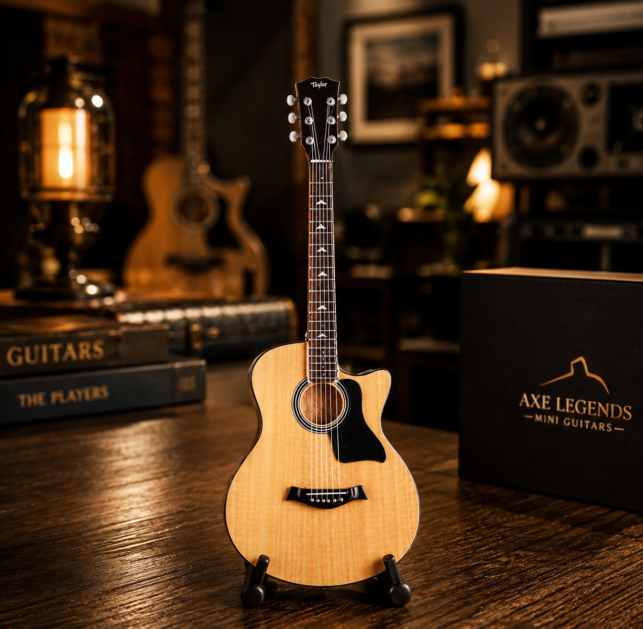 Axe Legends Mini Guitar - Taylor Acoustic Style Collector Model