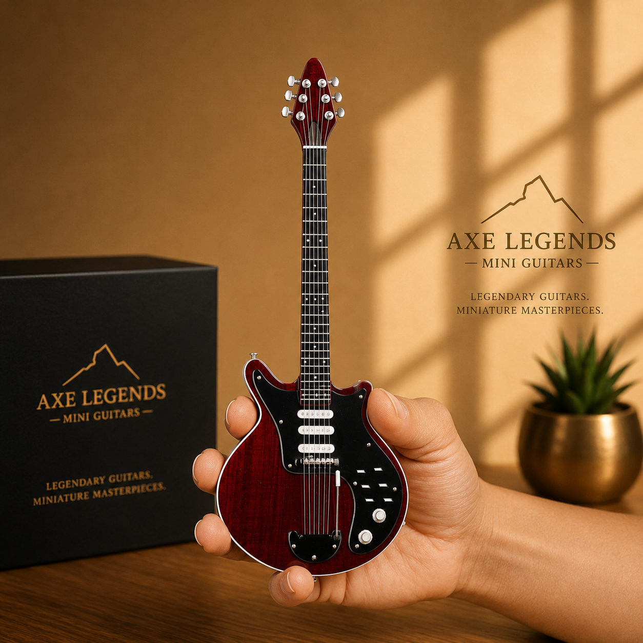 Axe Legends Mini Guitar - Brian May Style Collector Model