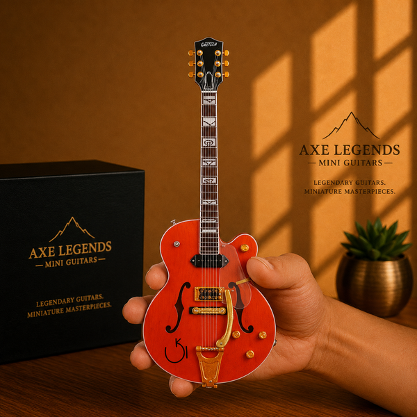 改造済/キズ有り Hofner Shorty ミニギター Gretsch風 Axe Legends Mini Guitar - Gretsch Style Collector Model