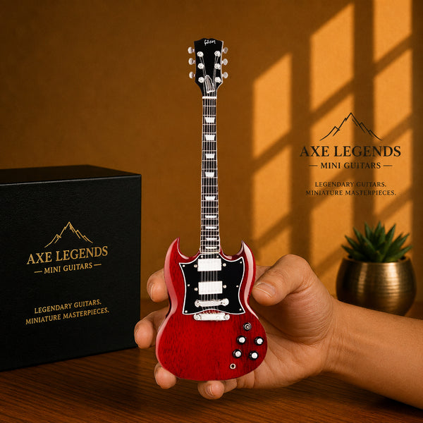 Axe Legends Mini Guitar - SG Style Collector Model