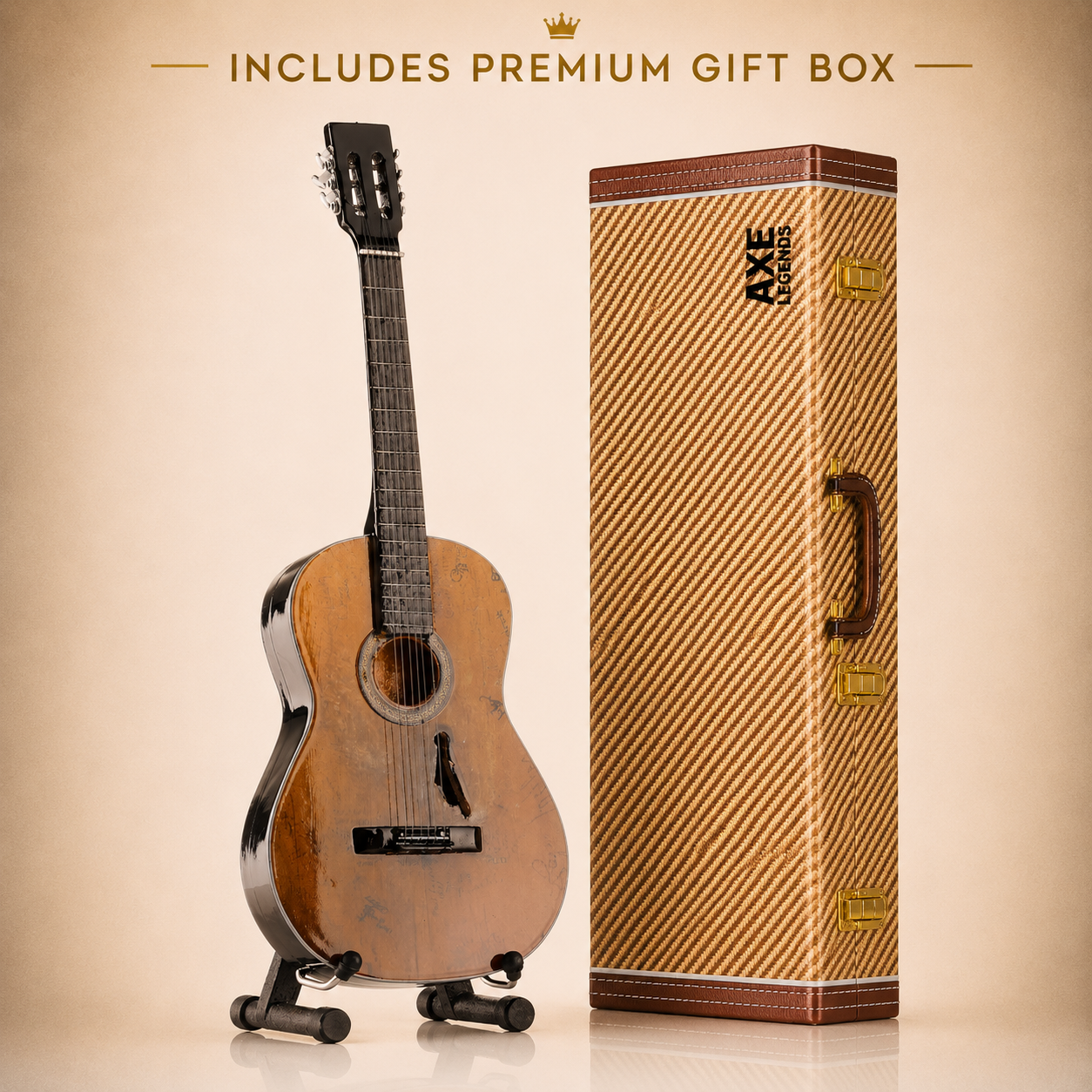 Axe Legends Mini Guitar - Willie Nelson Trigger Style Collector Model