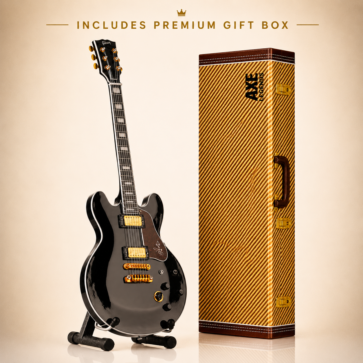 Axe Legends Mini Guitar - Lucille 335 Style Collector Model