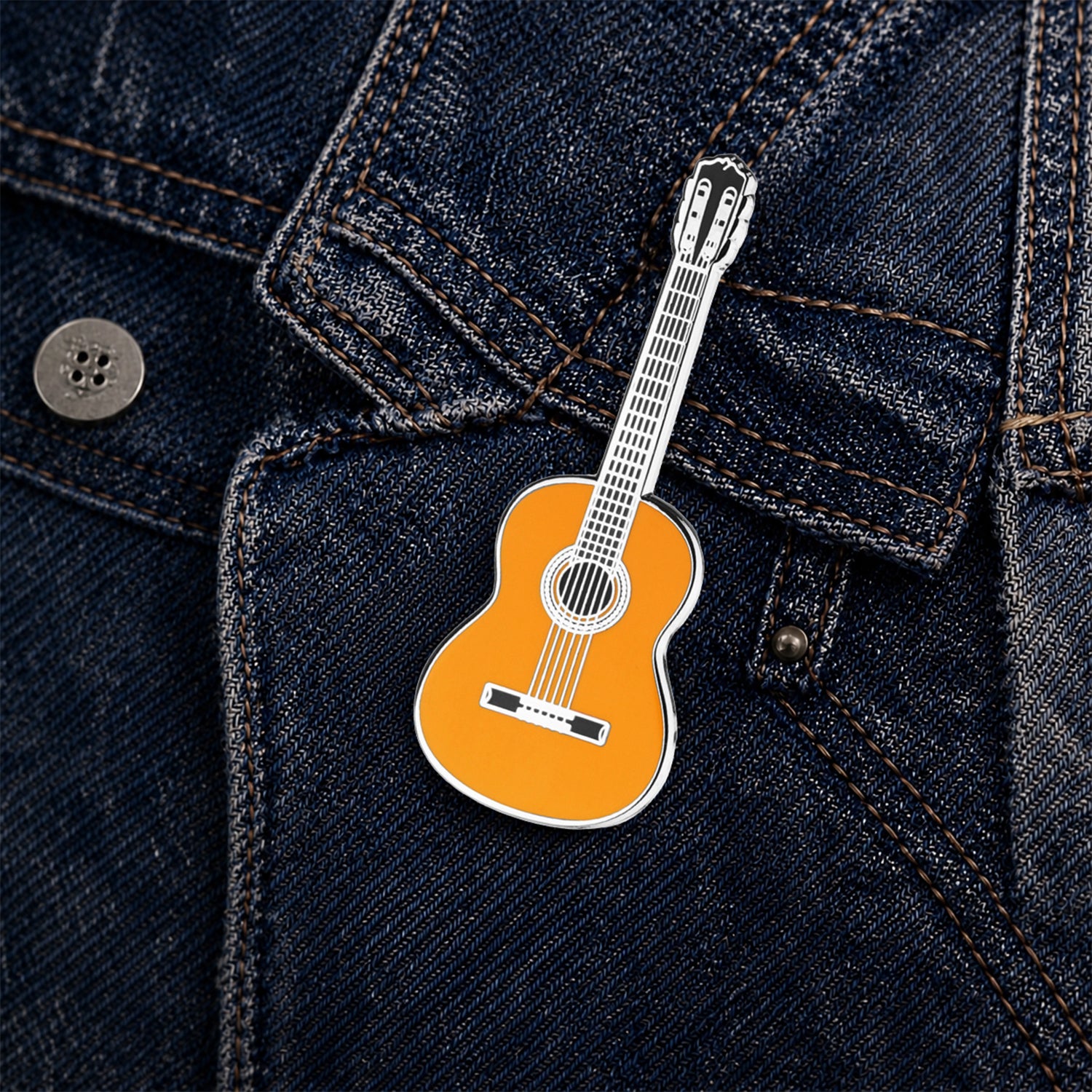 Cordoba Style Classical Guitar Enamel Pin Badge
