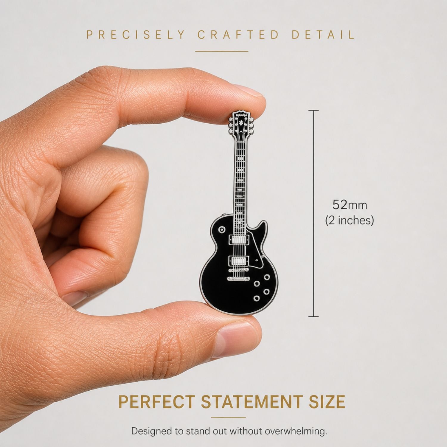 Les Paul Style Guitar Enamel Pin Badge