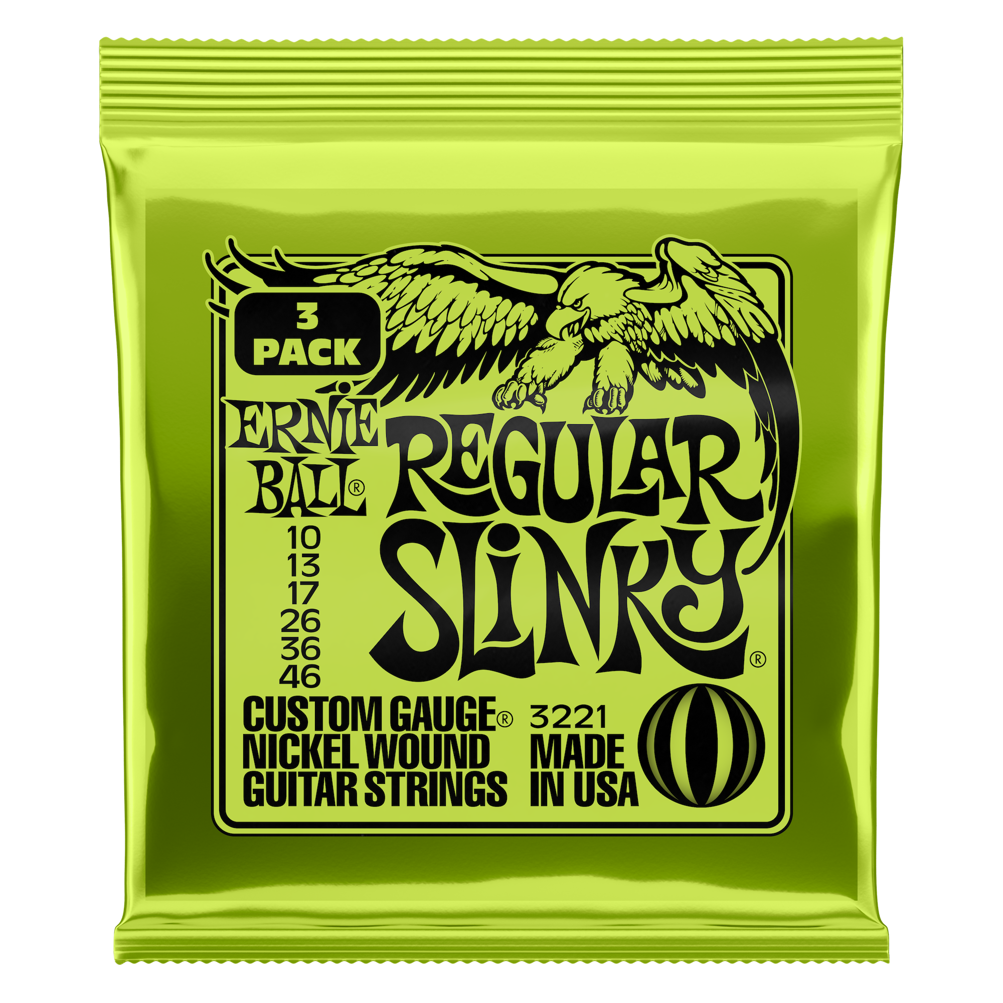 ERNIE BALL REGULAR SLINKY GUITAR STRINGS