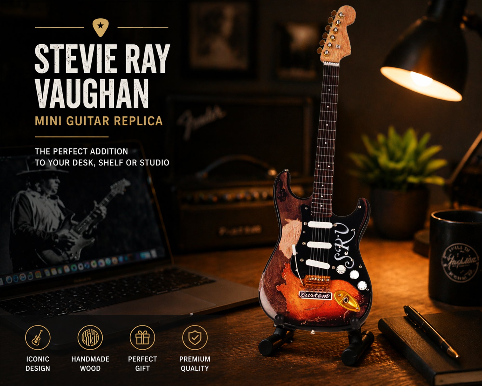 Stevie Ray Vaughan Mini Guitar
