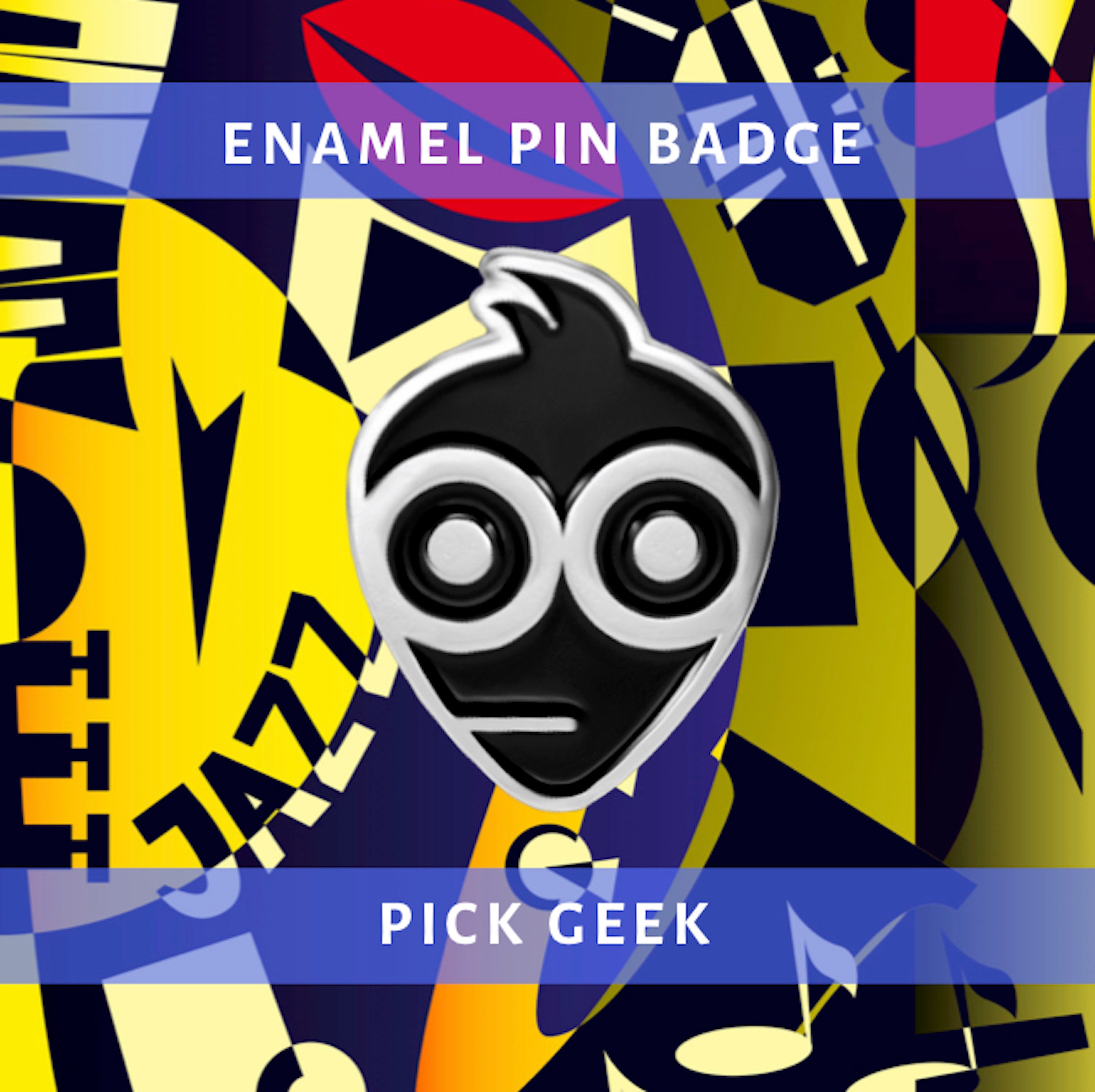 Pick Geek Enamel Pin