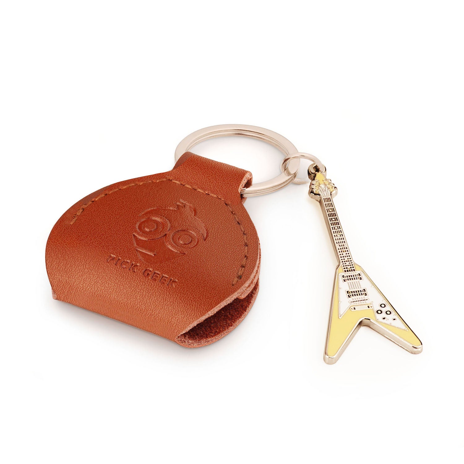 Pick Geek Flying V Guitar Keyring