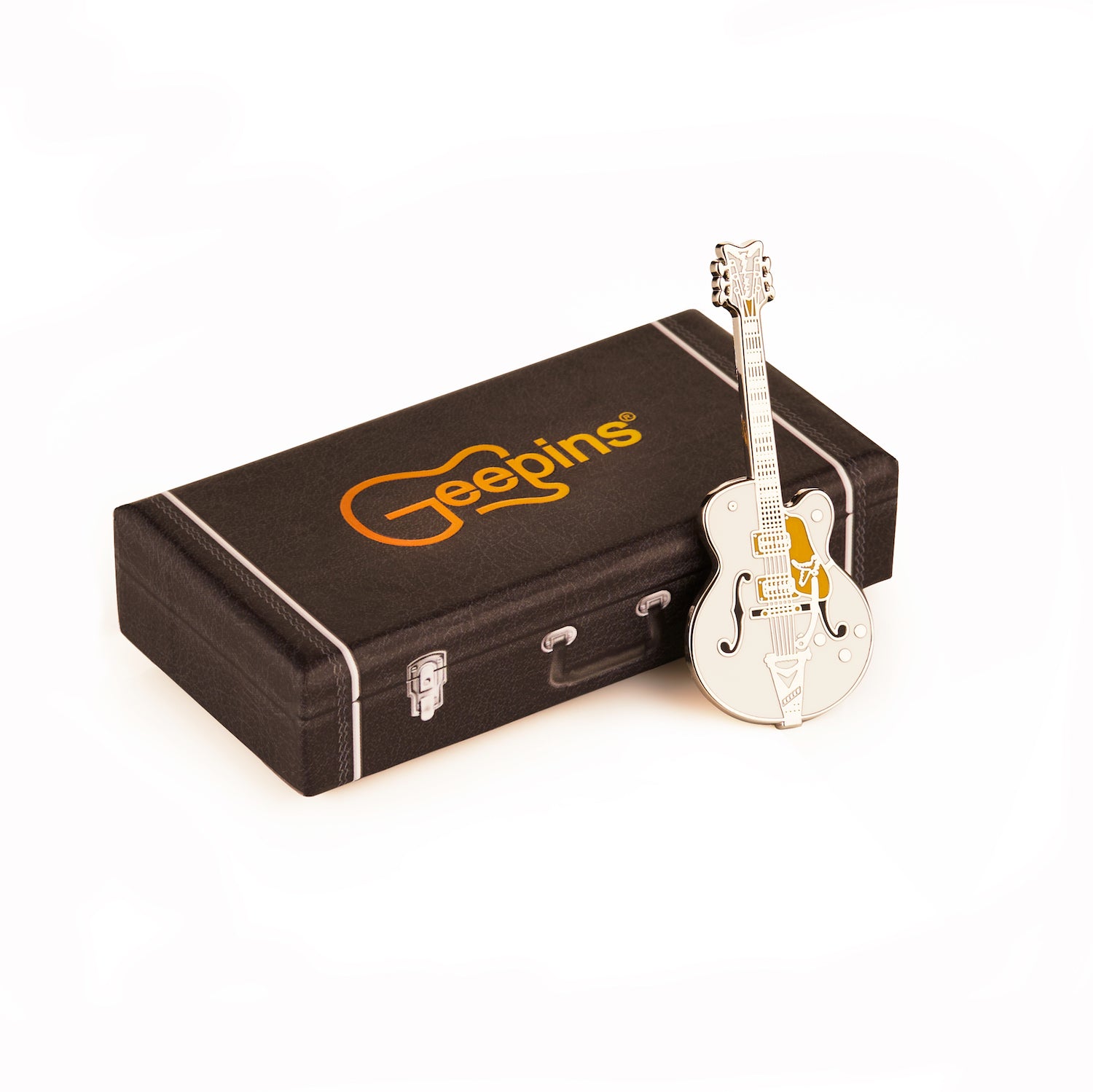Geepin Gretsch White Falcon Guitar Pin