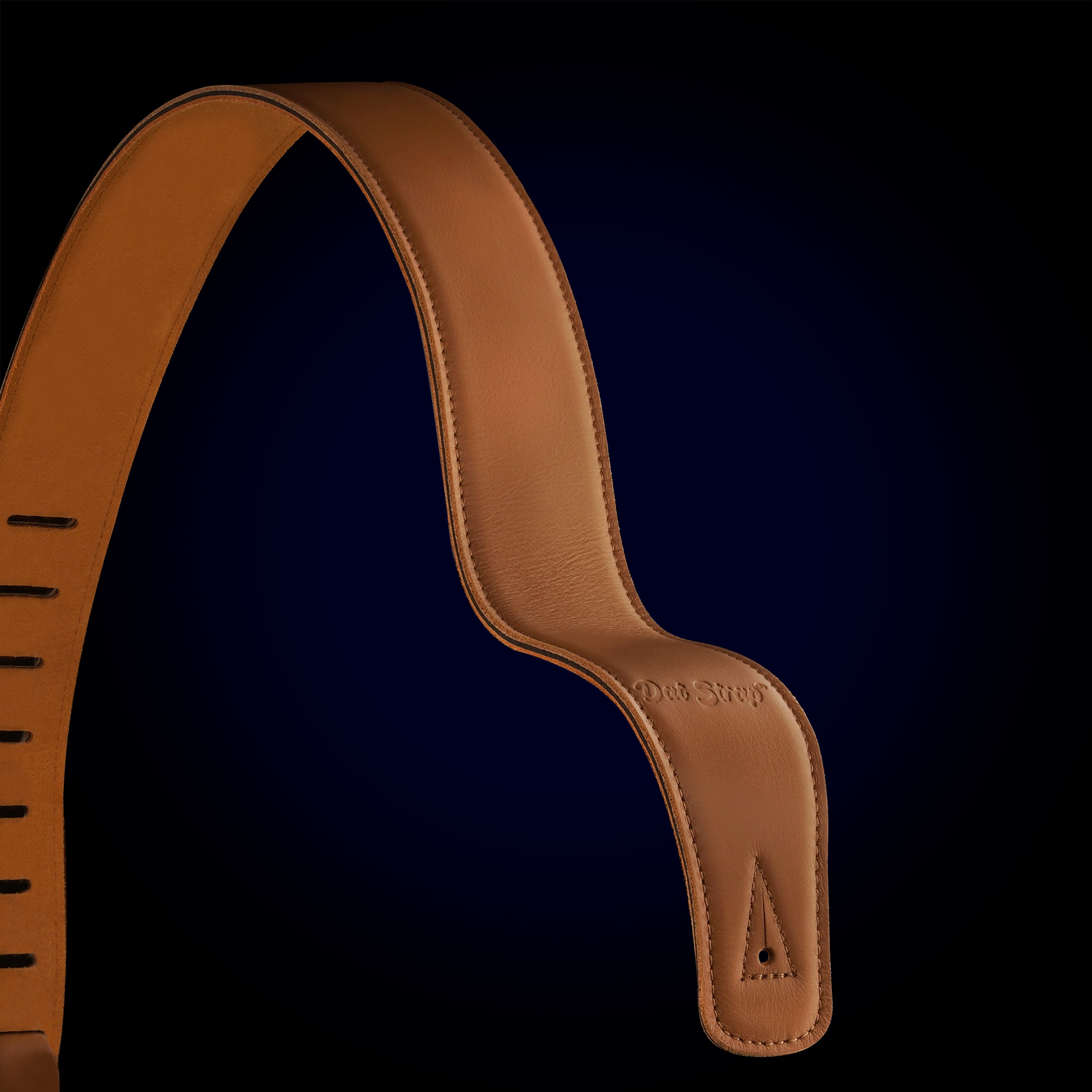 Dat Strap Leather Guitar Strap - Light Brown