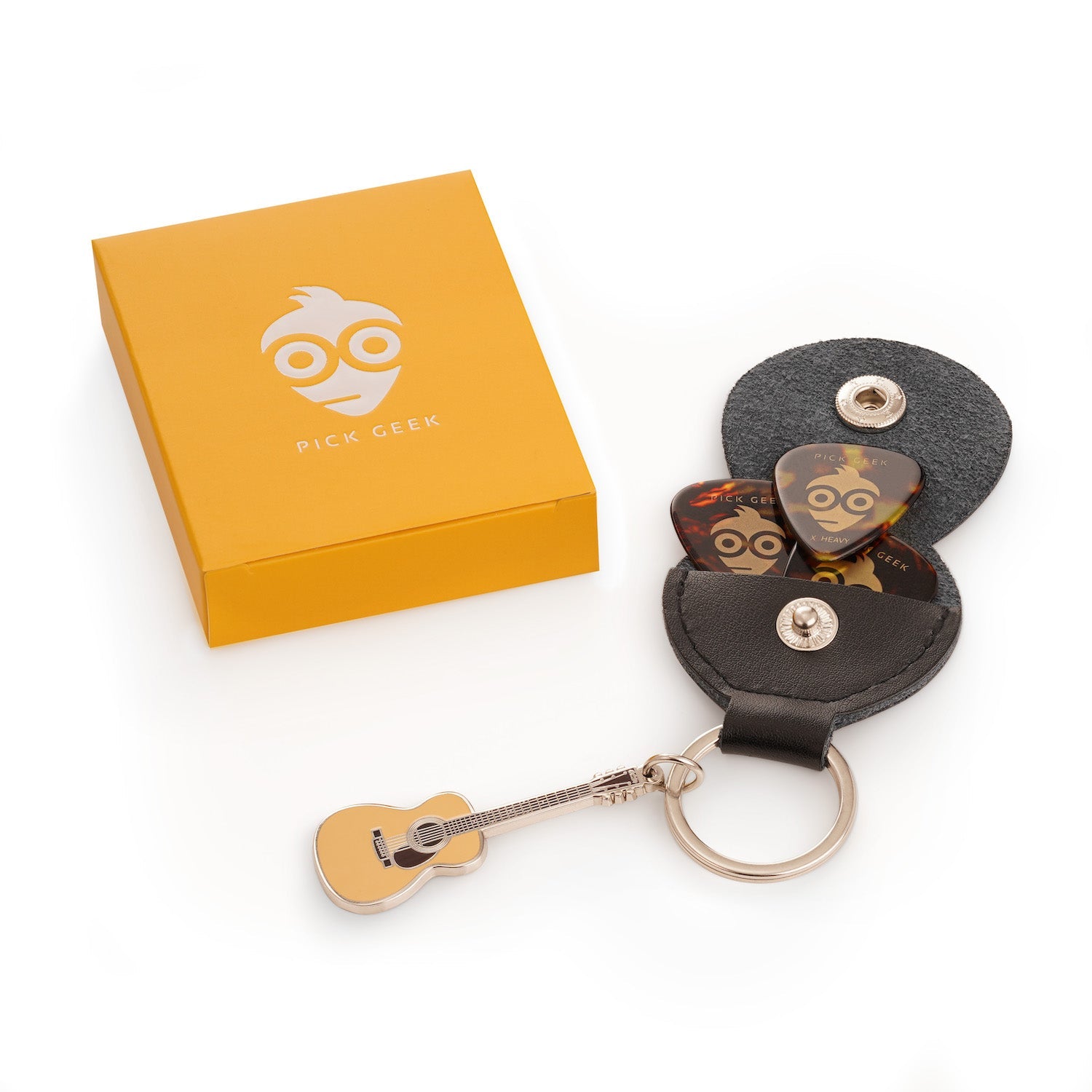 Pick Geek 3-Pack Guitar Keyring Set