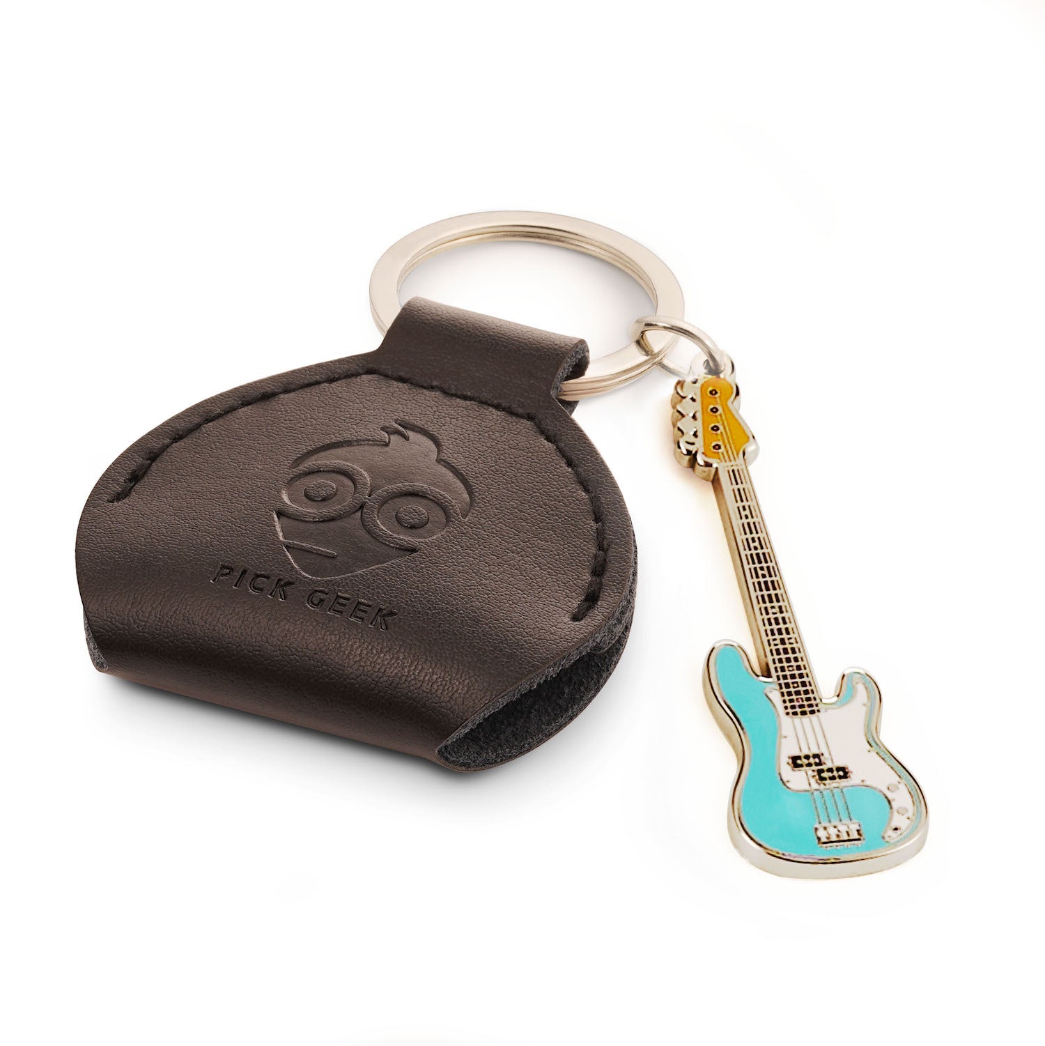 Pick Geek Precision Bass Guitar Keyring