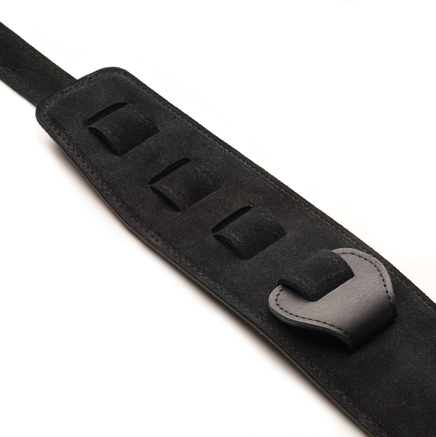 Dat Strap Wide Leather Guitar Strap - Black
