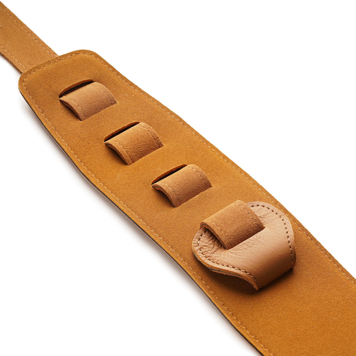Dat Strap Wide Leather Guitar Strap - Light Brown