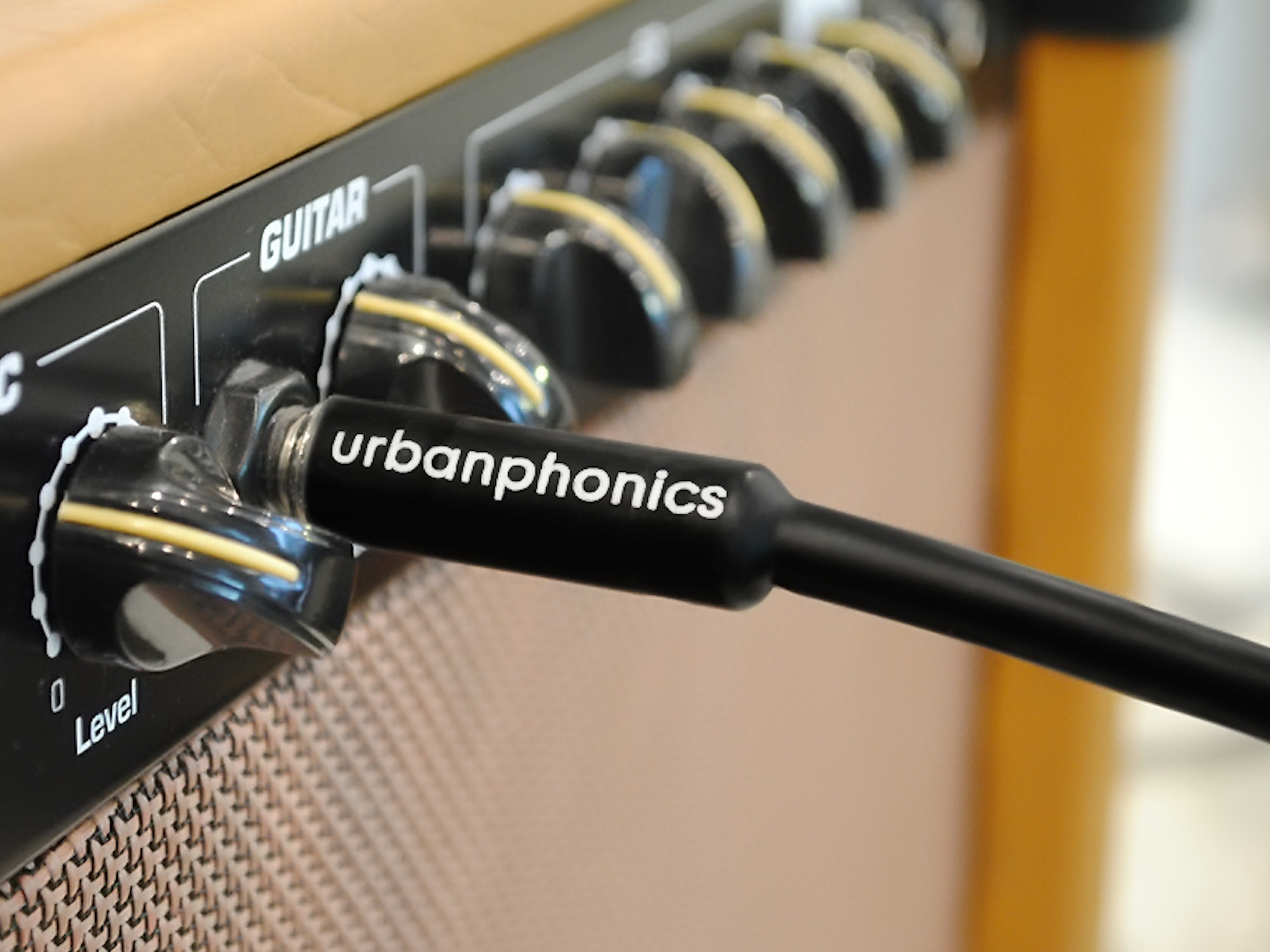 Urbanphonics Instrument Cable - Copper-Colour Tweed