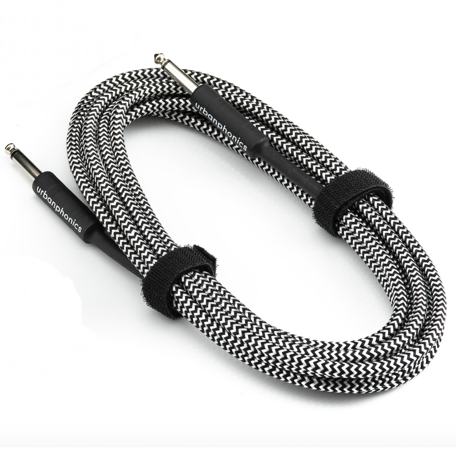 Urbanphonics Instrument Cable - Black & White Tweed