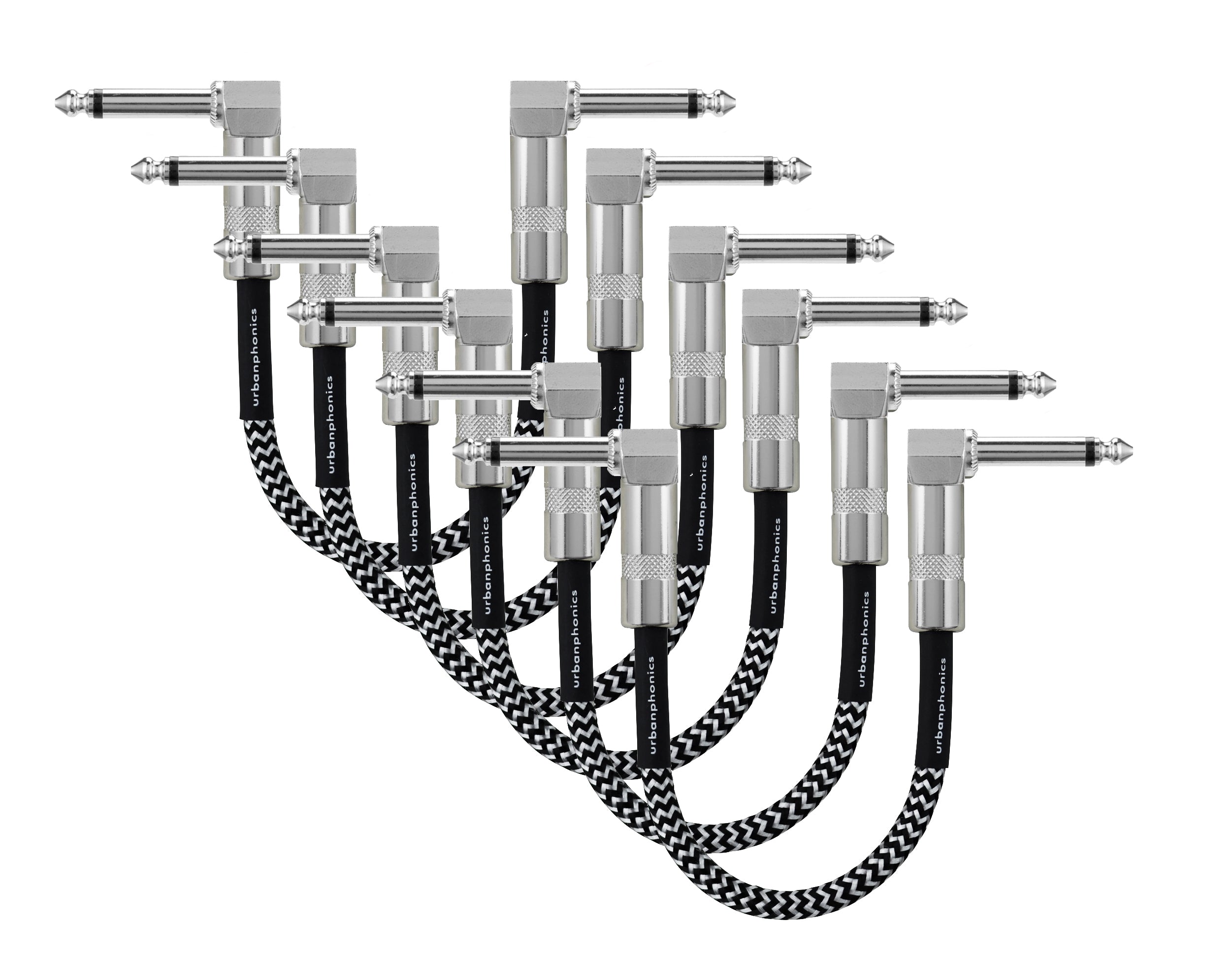 Urbanphonics Patch Cable - Black & White Tweed